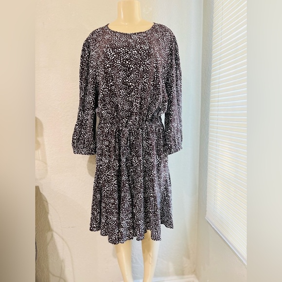 LOFT Dotted Godet Mini Flare Dress size XXL NWT - Picture 10 of 15